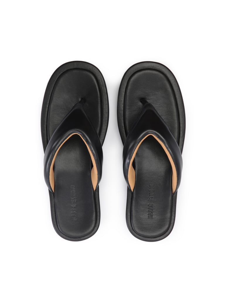 Kazar-Studio-Schwarze-Flip-Flops-mit-erhöhter-Sohle