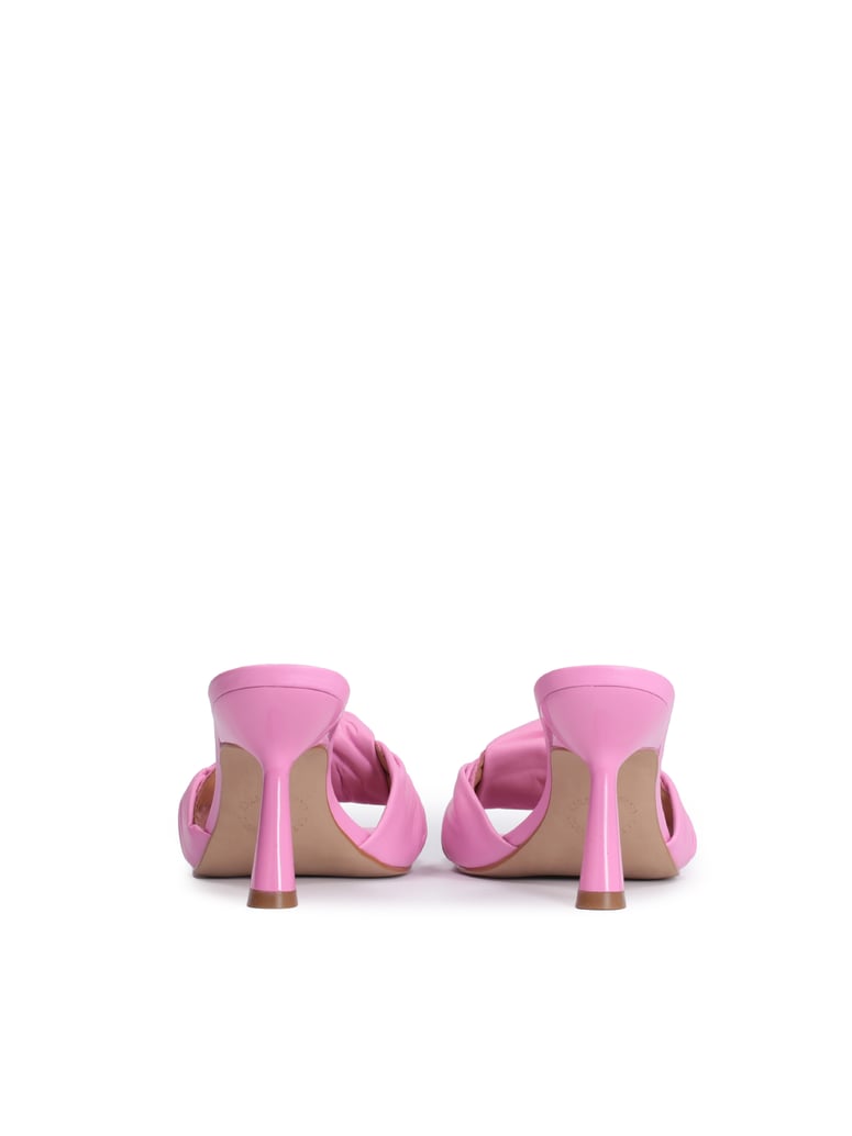 Kazar-Studio-Elegante-Damen-Pantoletten-aus-rosa-Lede