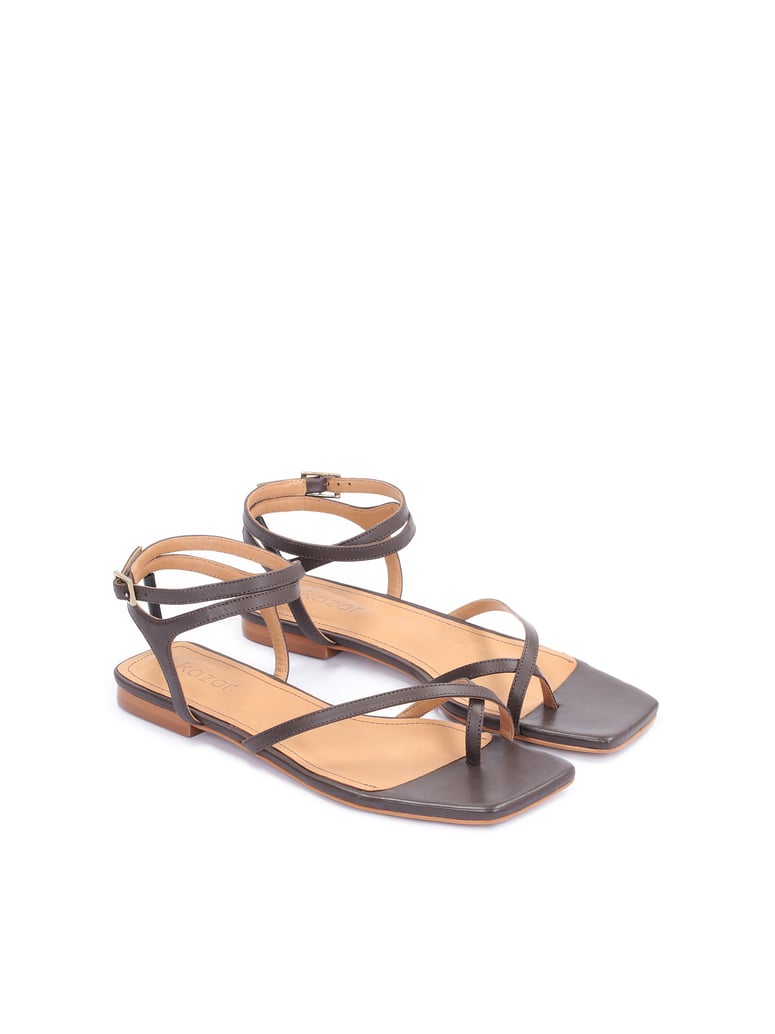 Kazar-Dunkelbraune-leichte-Sandalen-mit-Zehenr