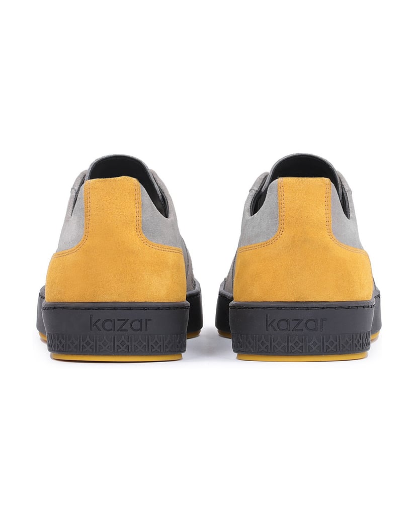 Kazar-Herren-Schnürsneaker-aus-grauem-Wildlede