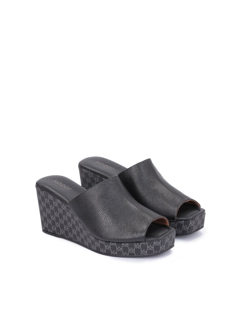 Kazar-Schwarze-Keilpantoletten-für-Damen-mit-g