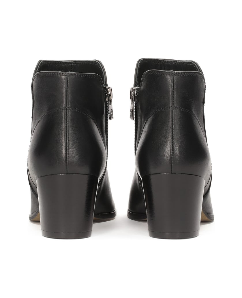 Kazar-Stiefelette-mit-breitem-Absatz-schwarz