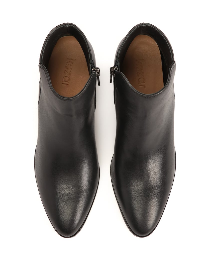 Kazar-Stiefelette-mit-breitem-Absatz-schwarz