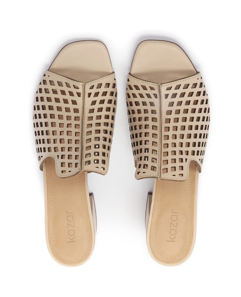 Kazar-Modische-Pantoletten-mit-Netzausschnitten-beige