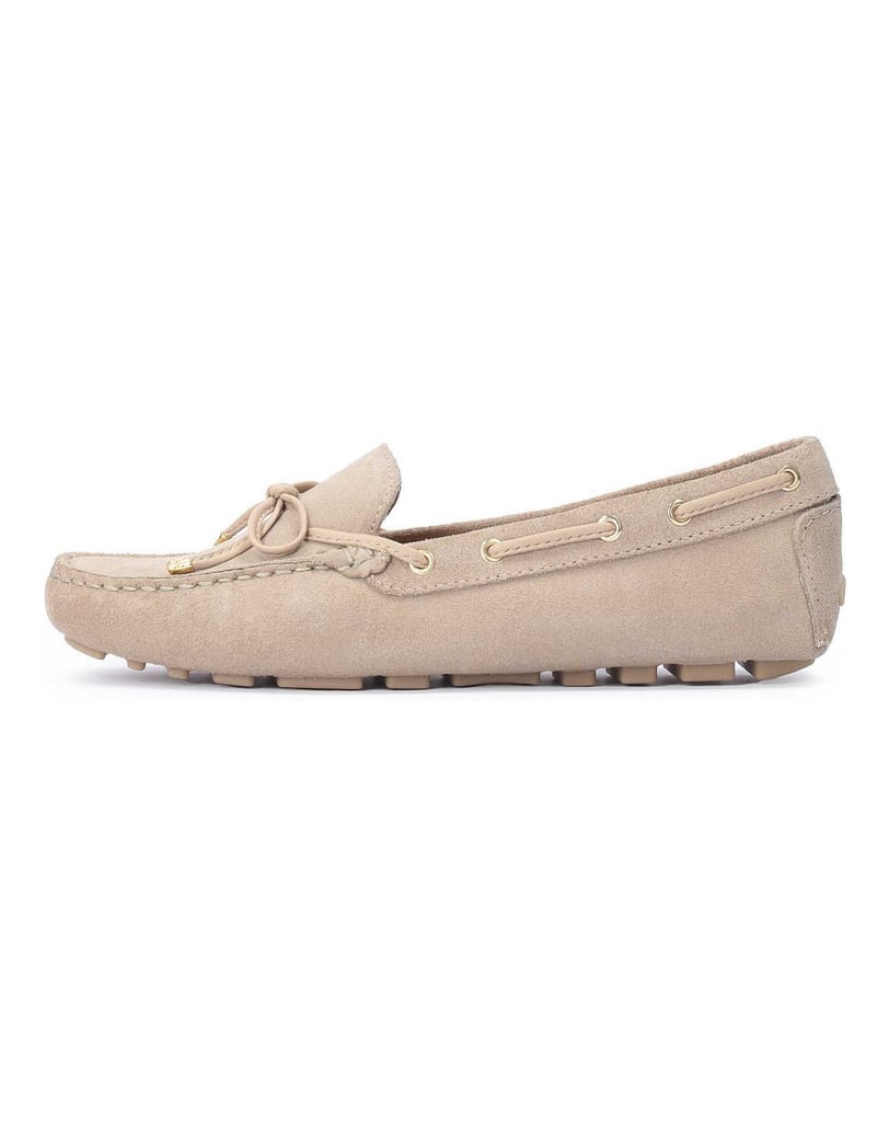 Kazar-Bequeme-und-zeitlose-Damen-Mokassins-aus-Nubuk-beige