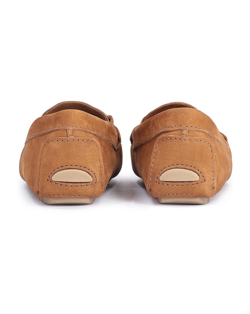 Kazar-Ingwerfarbene-Mokassins-für-Damen-mit-Metallschnalle-braun