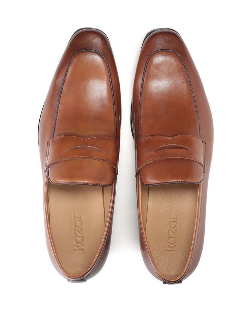 Kazar-Männer-braun-Slip-auf-Korn-Leder-Freizei