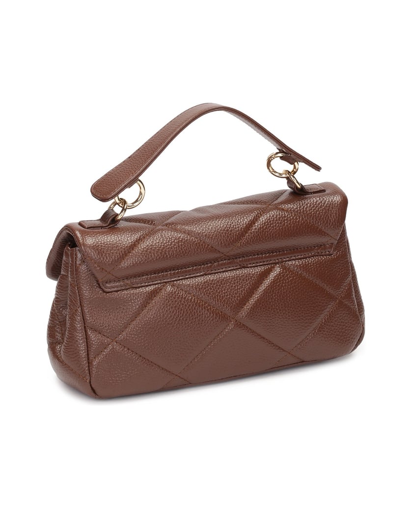 Kazar-Braune-Handtasche-mit-Henkel-und-Kette