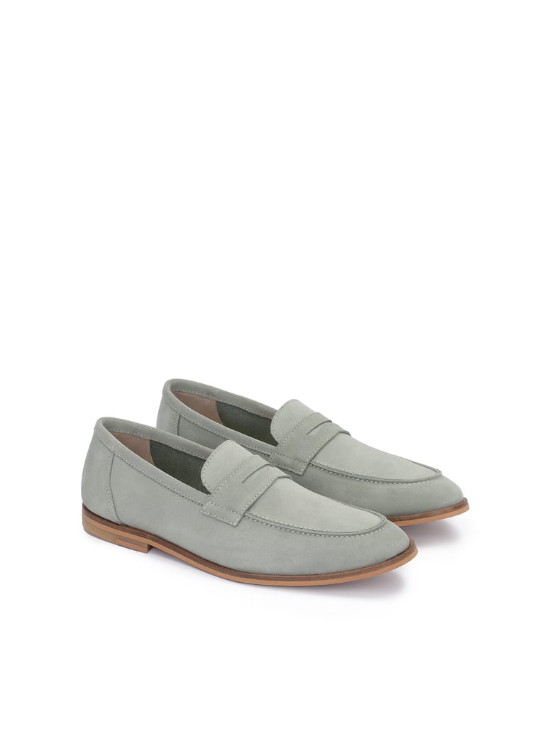 Kazar-Grüne-Herren-Slipper-aus-Wildleder