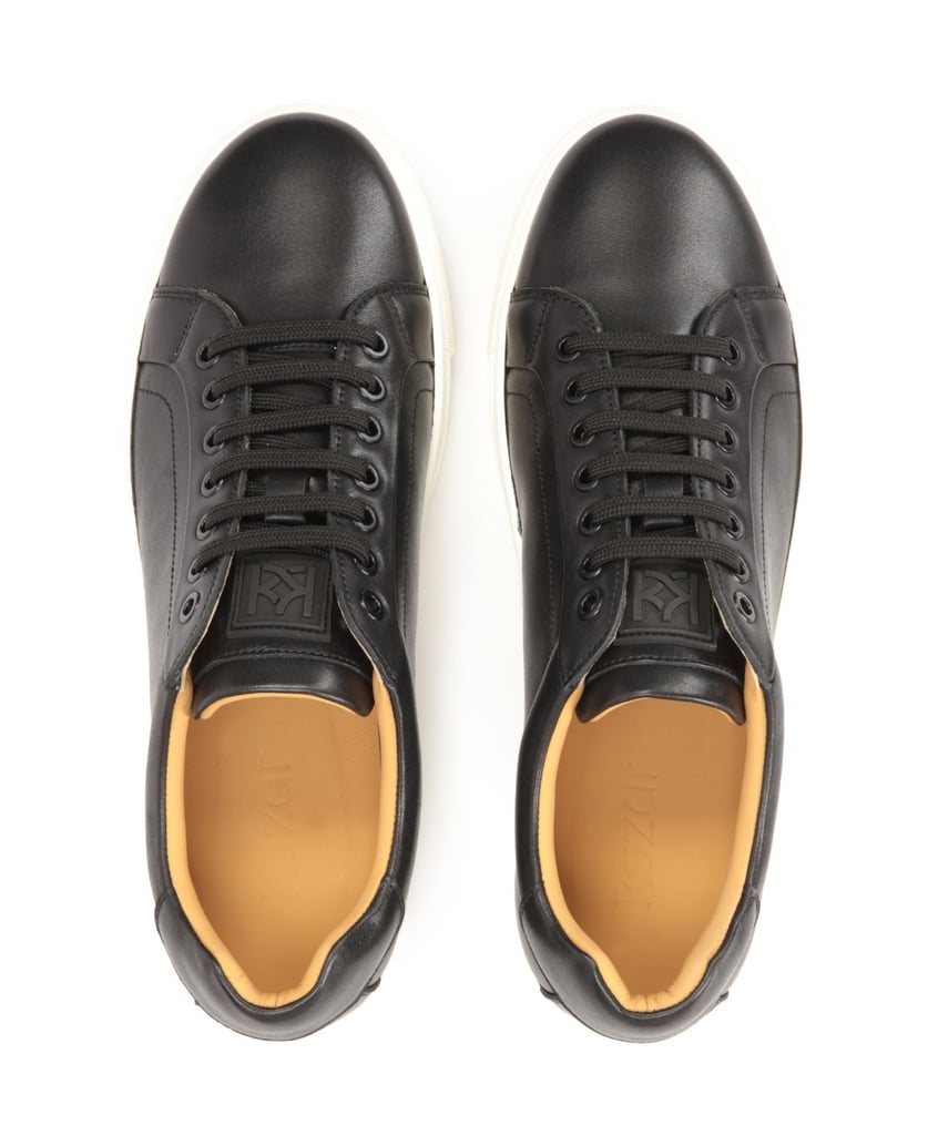 Kazar-Schwarze-Turnschuhe-mit-weißer-Sohle-schwarz