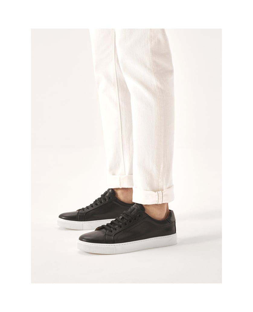 Kazar-Schwarze-Turnschuhe-mit-weißer-Sohle-schwarz