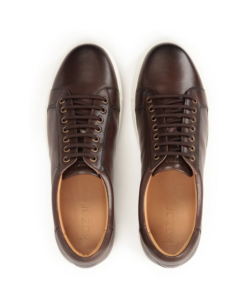 Kazar-Braune-Leder-Sneakers-braun