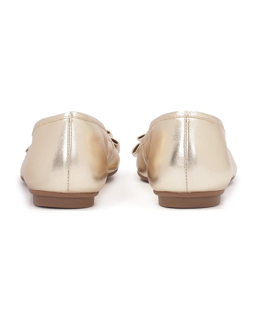 Kazar-Goldene-Ballerinas-mit-runder-Nase-gold