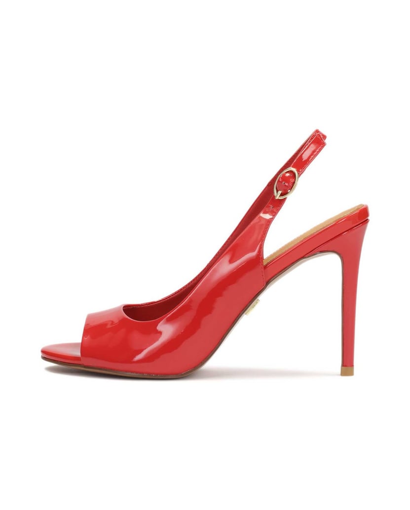 Kazar-Rote-Lackleder-Sandalen-mit-Knöchelriemen-rot