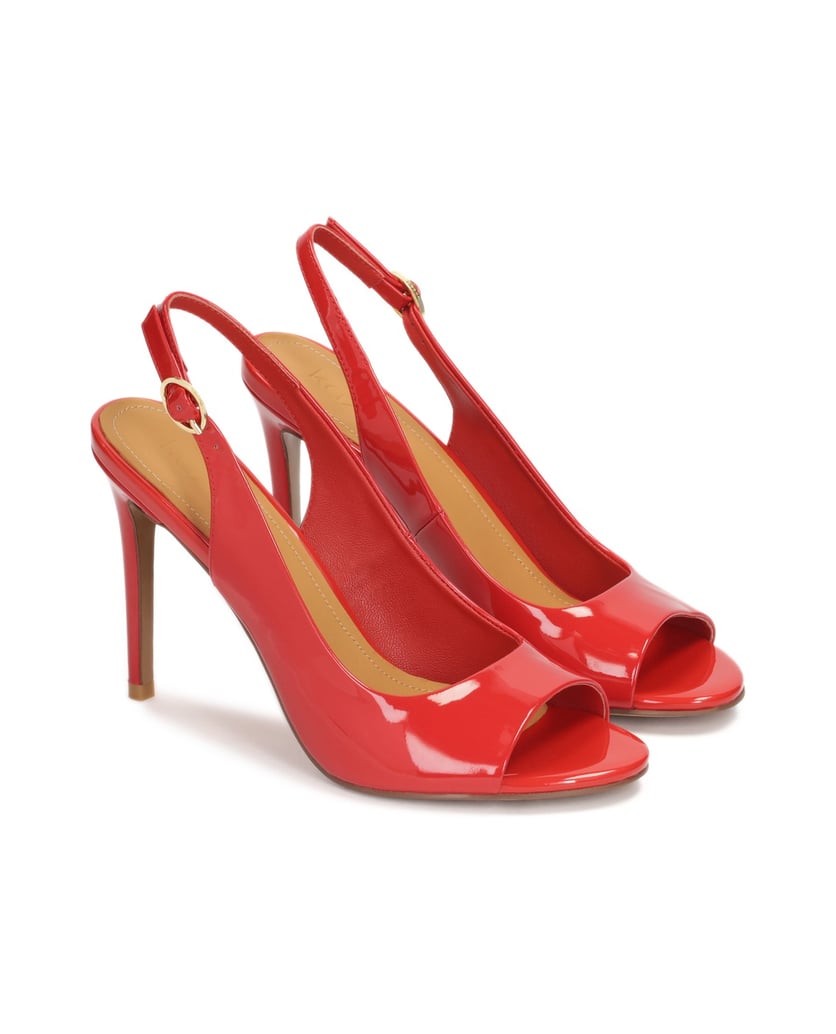 Kazar-Rote-Lackleder-Sandalen-mit-Knöchelriemen-rot