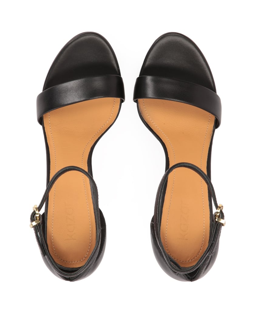 Kazar-Plattform-Sandalen-mit-hohem-Absatz-schwarz
