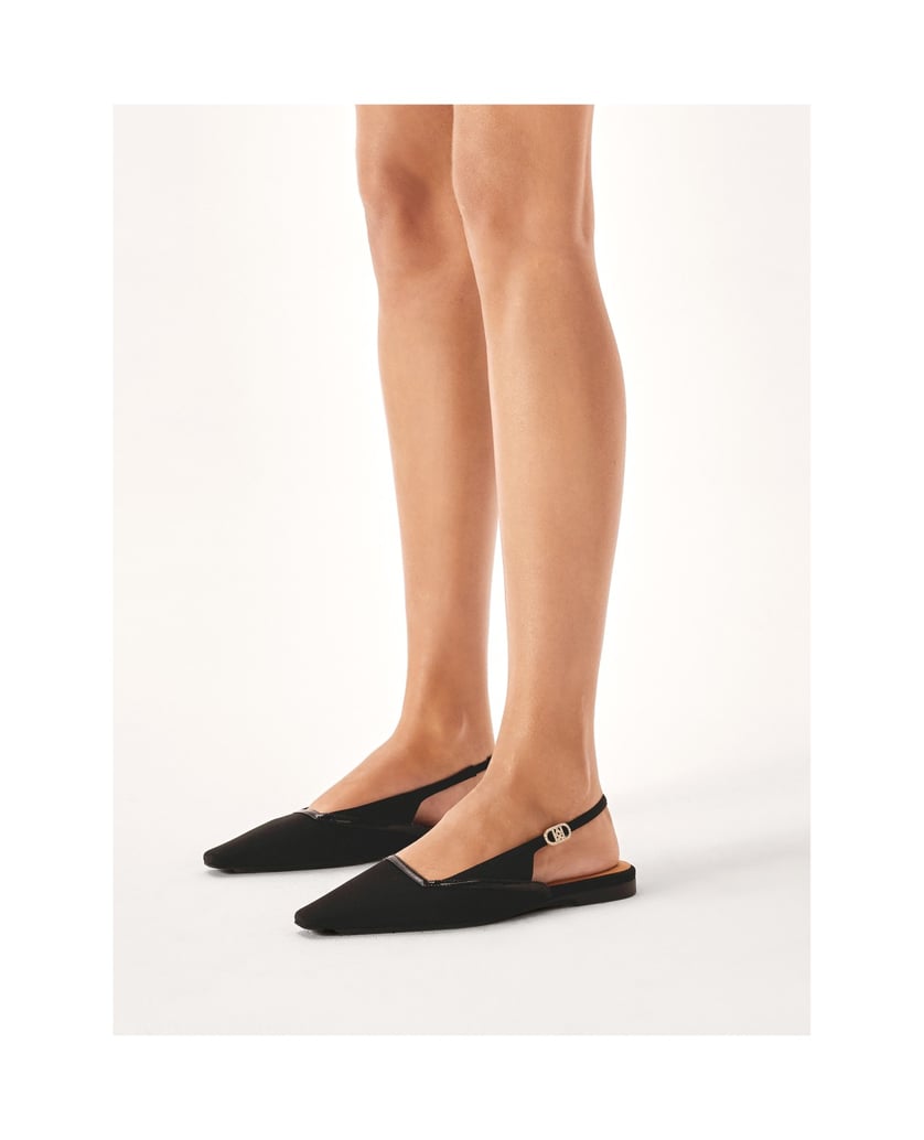 Kazar-Schwarze-Ballerinas-mit-flacher-Sohle-und-verlängerter-Front-schwarz