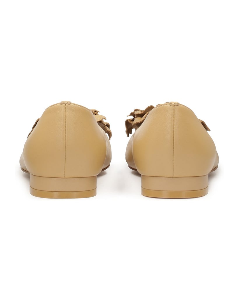 Kazar-Flache-Ballerinas-in-Beige-mit-Blume-beige