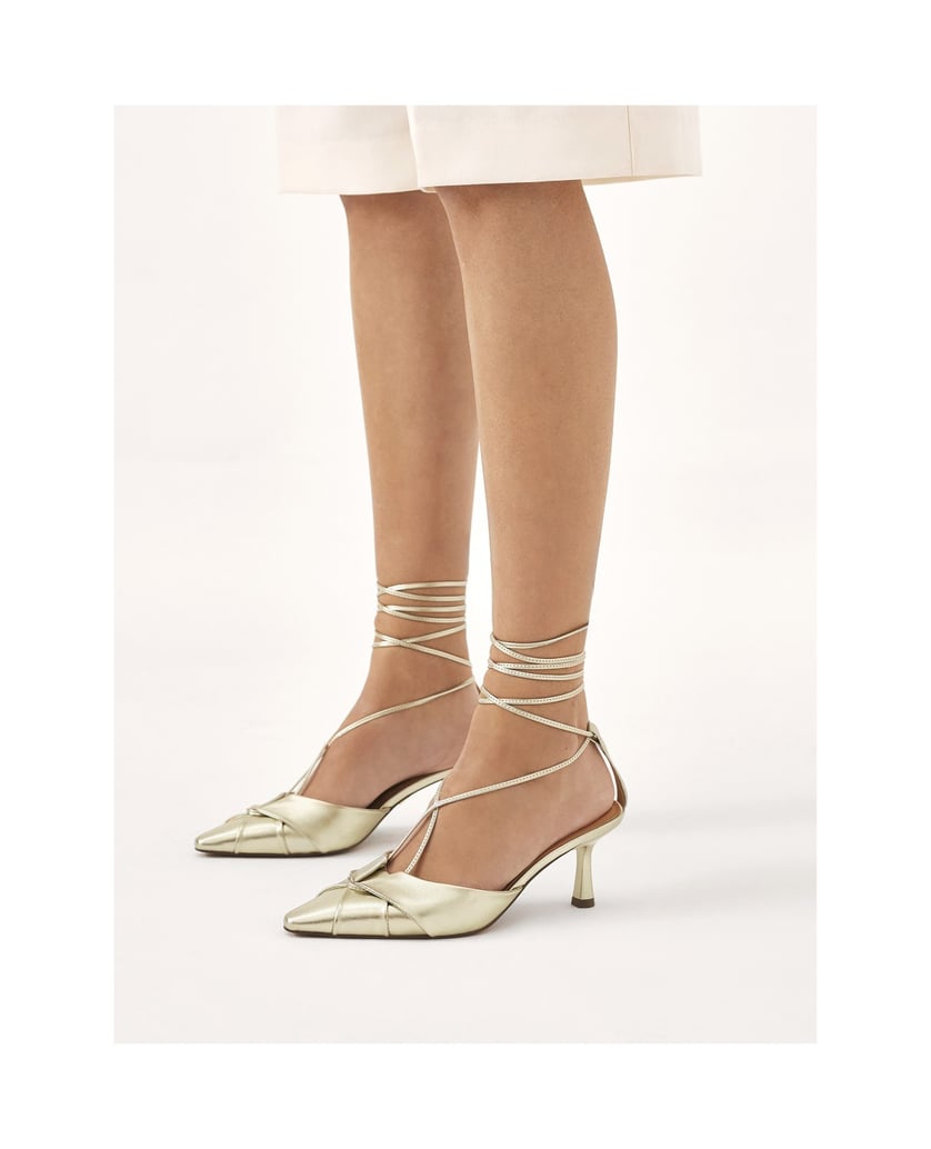 Kazar-Pumps-mit-offenem-Absatz-in-Goldfarbe-gold