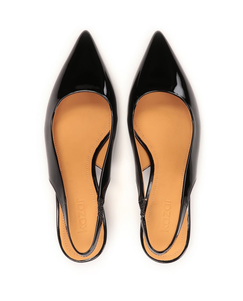 Kazar-Lackleder-in-Schwarz-Pumps-mit-niedrigen-Absätzen-schwarz