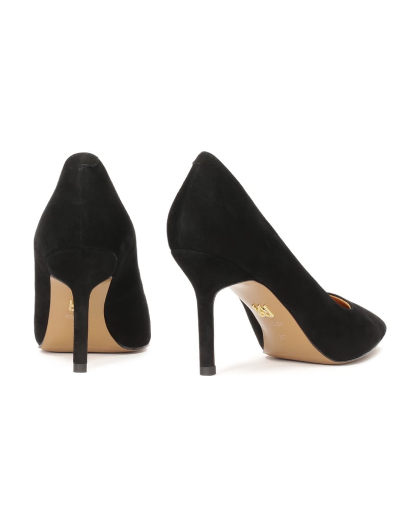 Kazar-Schwarze-Minimal-Pumps-aus-Wildleder-schwarz