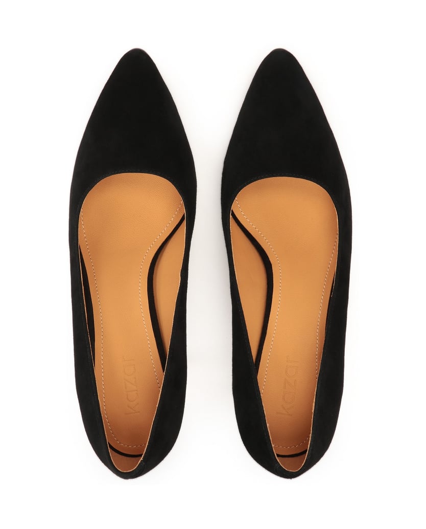 Kazar-Schwarze-Minimal-Pumps-aus-Wildleder-schwarz
