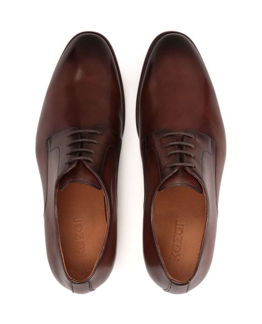 Kazar-Elegante-braune-Derby-Schuhe-braun