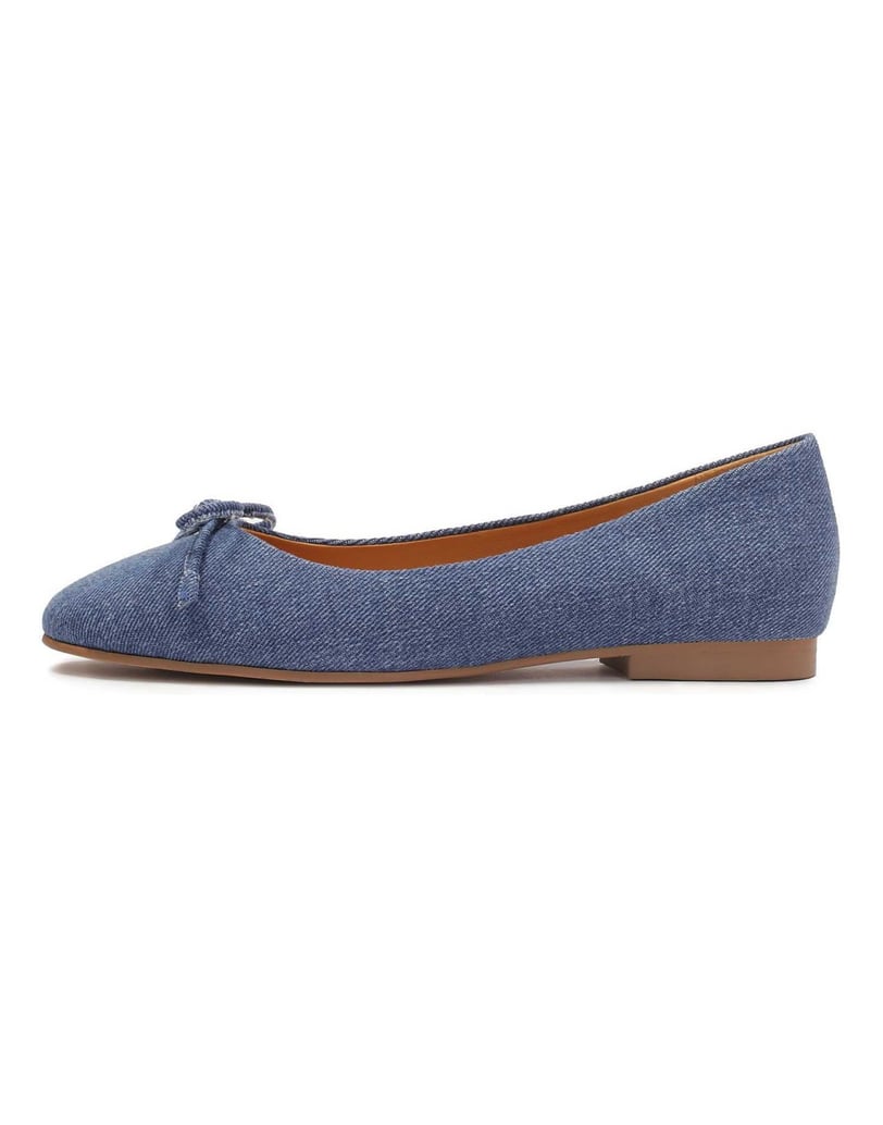 Kazar-Denim-Ballerinas-mit-Schleife-blau