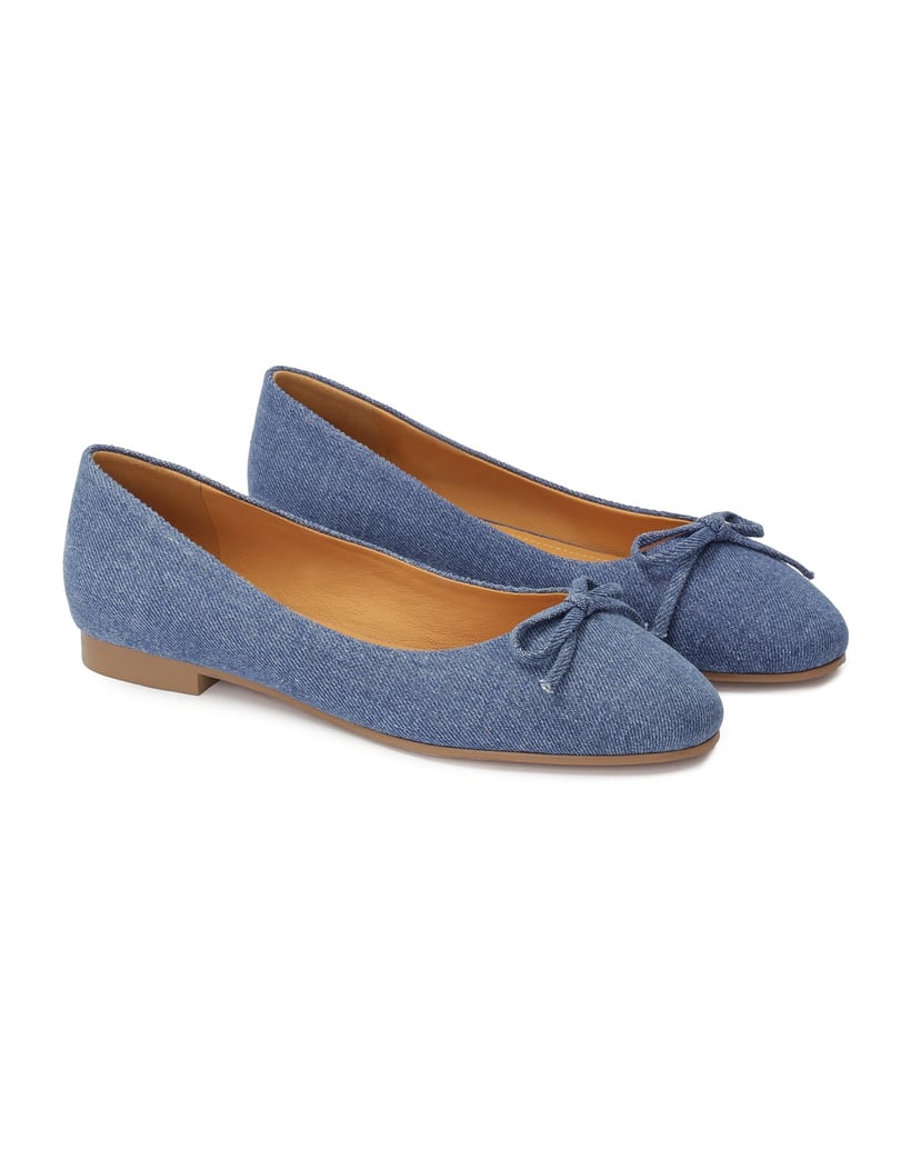 Kazar-Denim-Ballerinas-mit-Schleife-blau