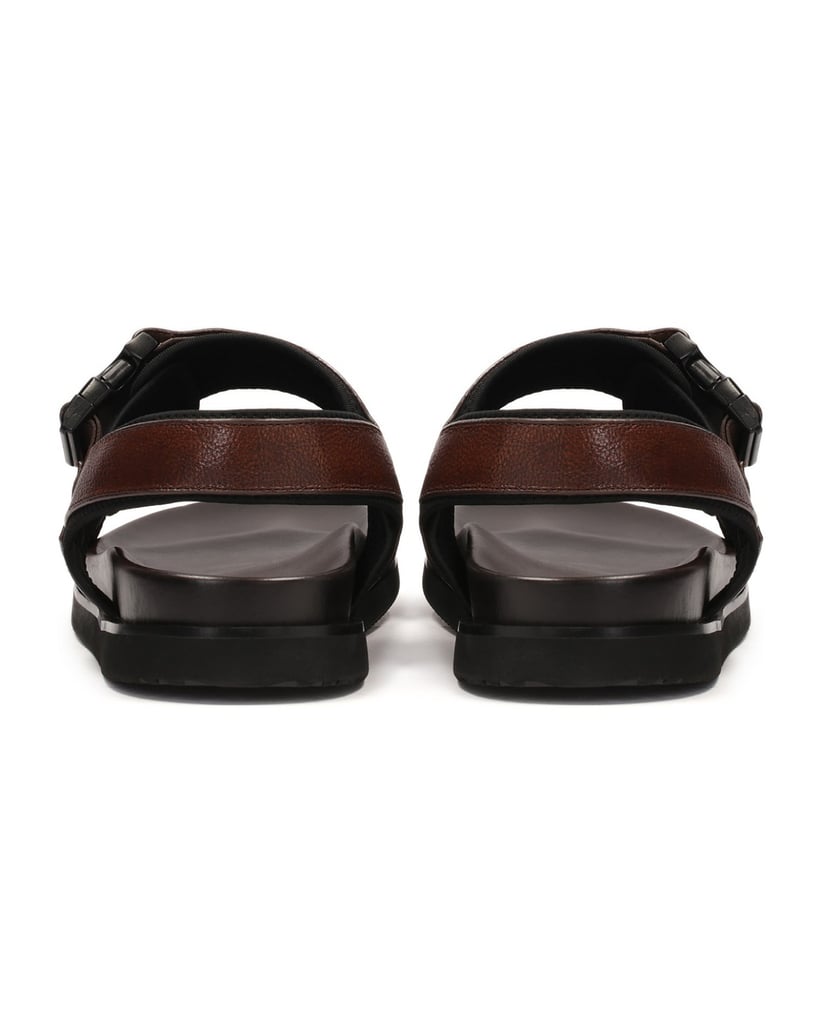 Kazar-Bequeme-Ledersandalen-in-brauner-Farbe-braun