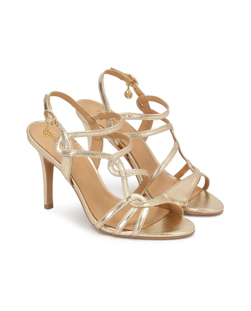 Kazar-Goldene-Sandalen-mit-feinen-Riemchen-gold
