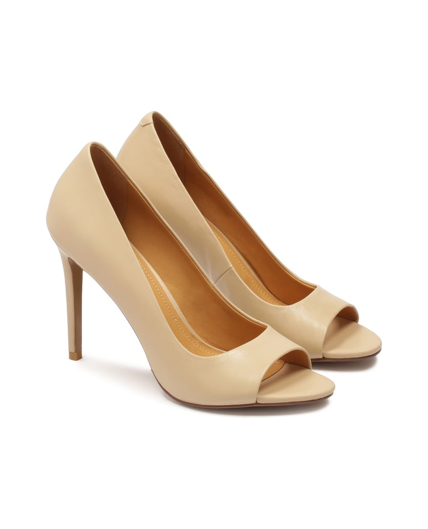 Kazar-Beigefarbene-Lederpumps-mit-hohem-Absatz-beige