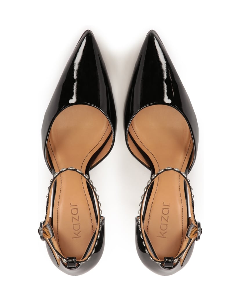 Kazar-Pumps-aus-Lackleder-mit-zwei-auswechselbaren-Riemen-schwarz