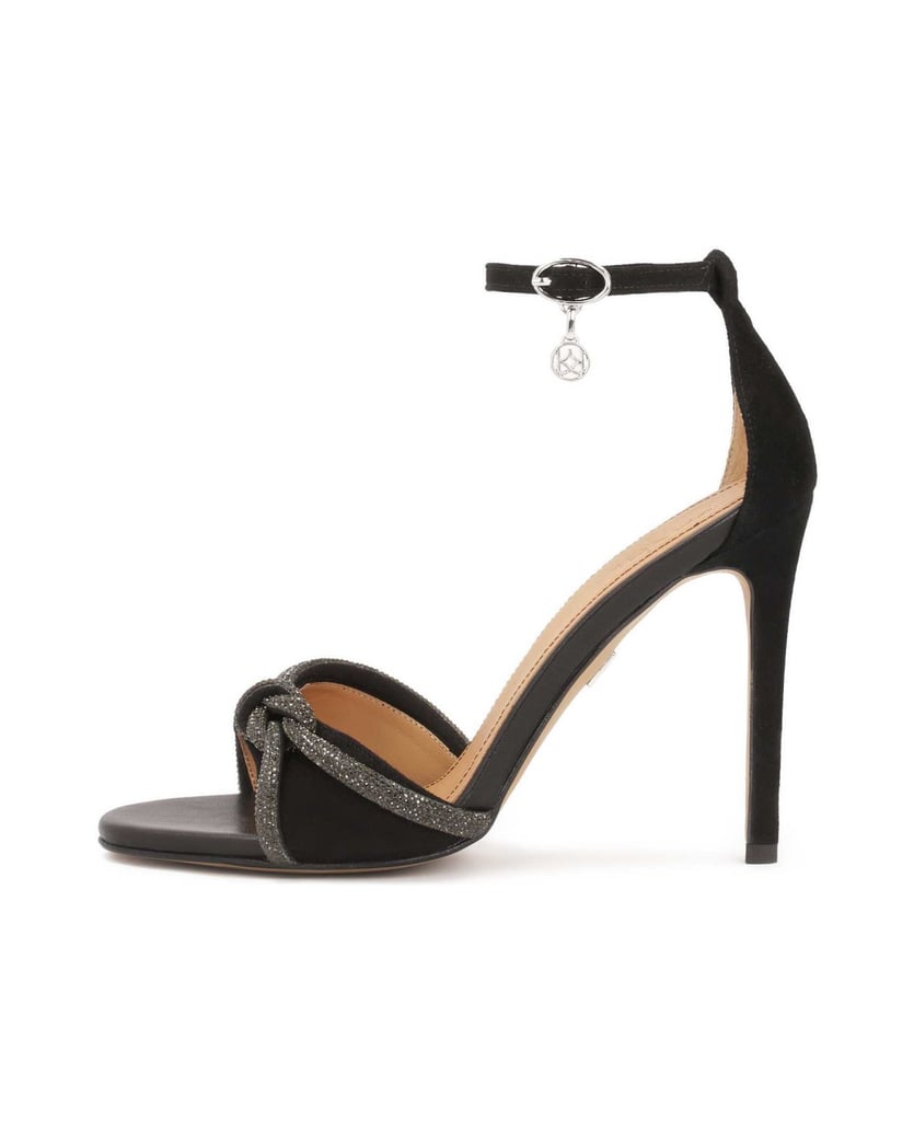 Kazar-Schwarze-Wildleder-Sandalen-mit-glänzenden-Riemen-schwarz
