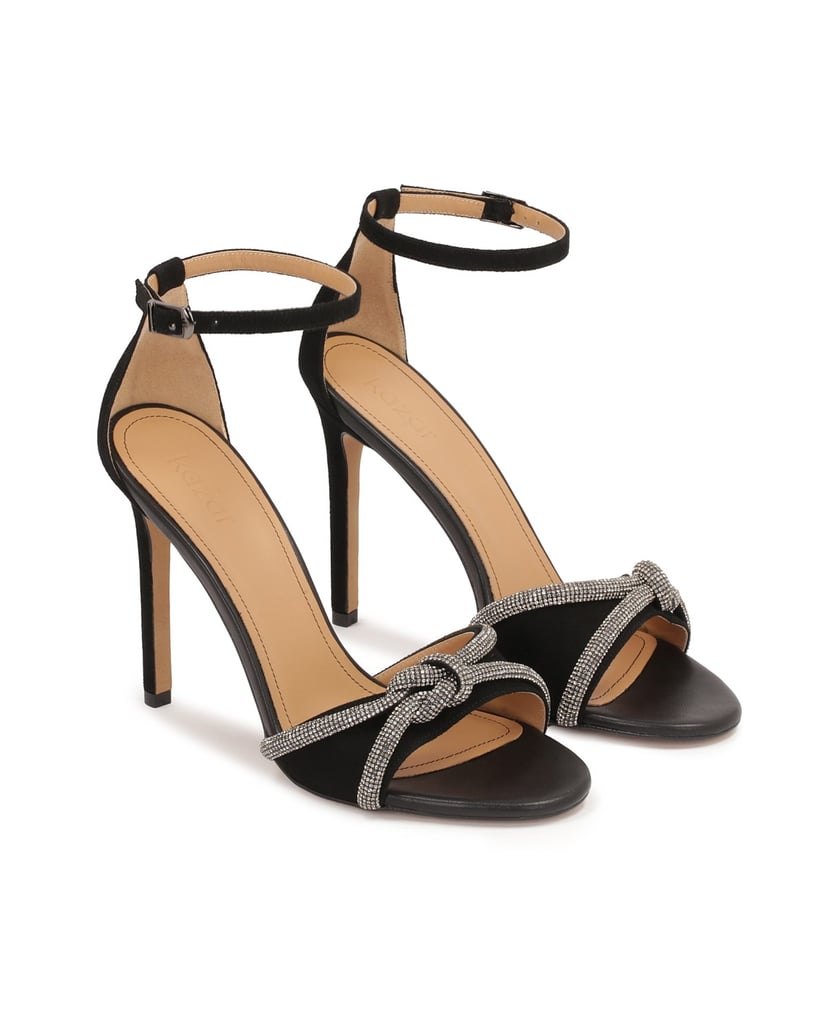 Kazar-Schwarze-Wildleder-Sandalen-mit-glänzenden-Riemen-schwarz