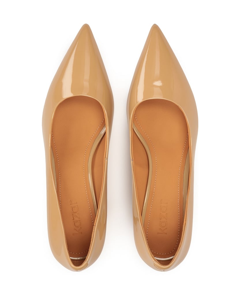 Kazar-Zeitlose-Stilettos-aus-Lackleder-beige