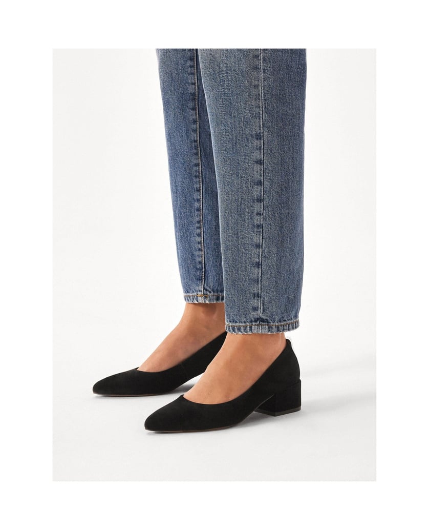Kazar-Schwarze-niedrige-Stiletto-Pumps-aus-Wildleder-schwarz