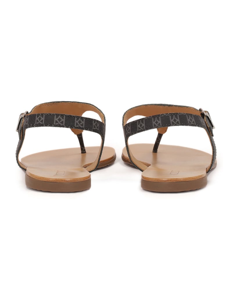 Kazar-Flache-Sandalen-mit-KAZAR-Monogrammen-schwarz