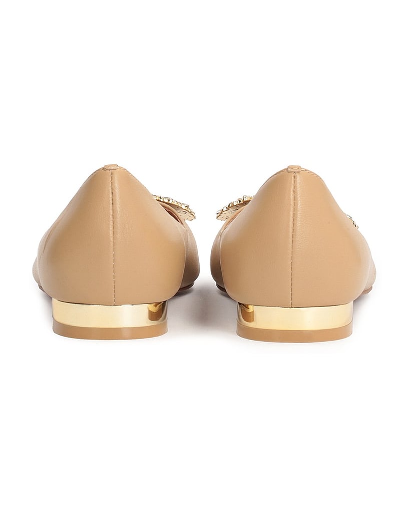 Kazar-Ballerinas-aus-Leder-mit-flachem-Absatz