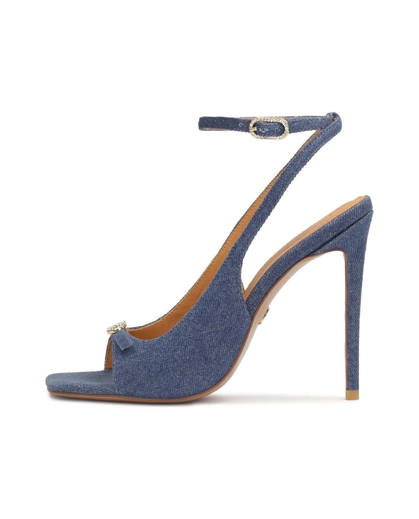 Kazar-Blaue-Sandaletten-mit-Absatz-aus-Denim-Stoff-blau