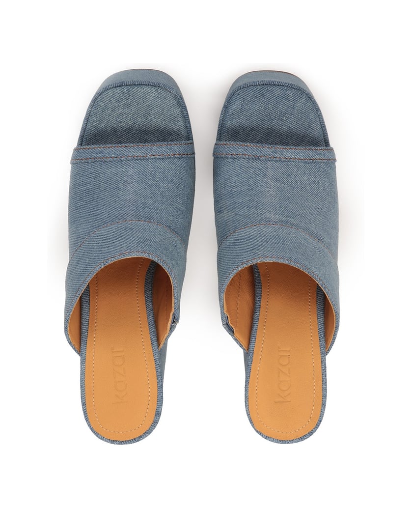 Kazar-Denim-Pantoletten-mit-Plateau-und-hohem-Absatz-blau