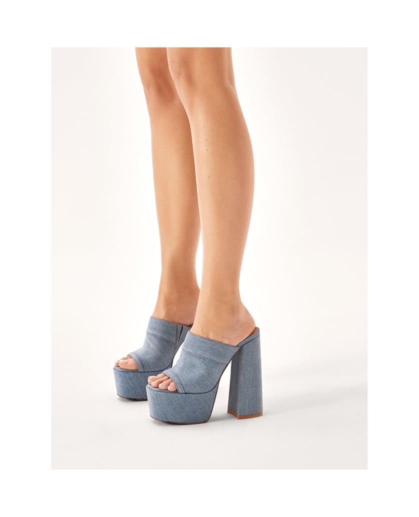 Kazar-Denim-Pantoletten-mit-Plateau-und-hohem-Absatz-blau