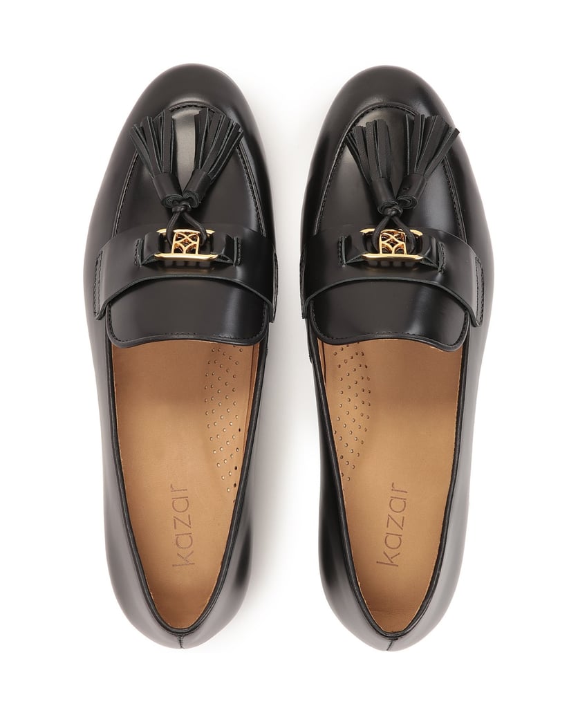 Kazar-Flache-Schlupfschuhe-mit-Clogs-schwarz