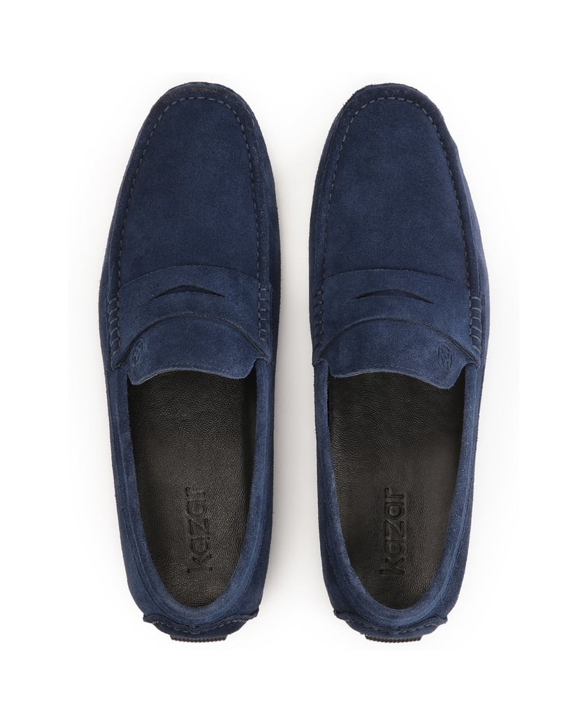 Kazar-Marineblaue-Penske-Mokassins-aus-Wildleder-mit-Stollensohle-dunkelblau