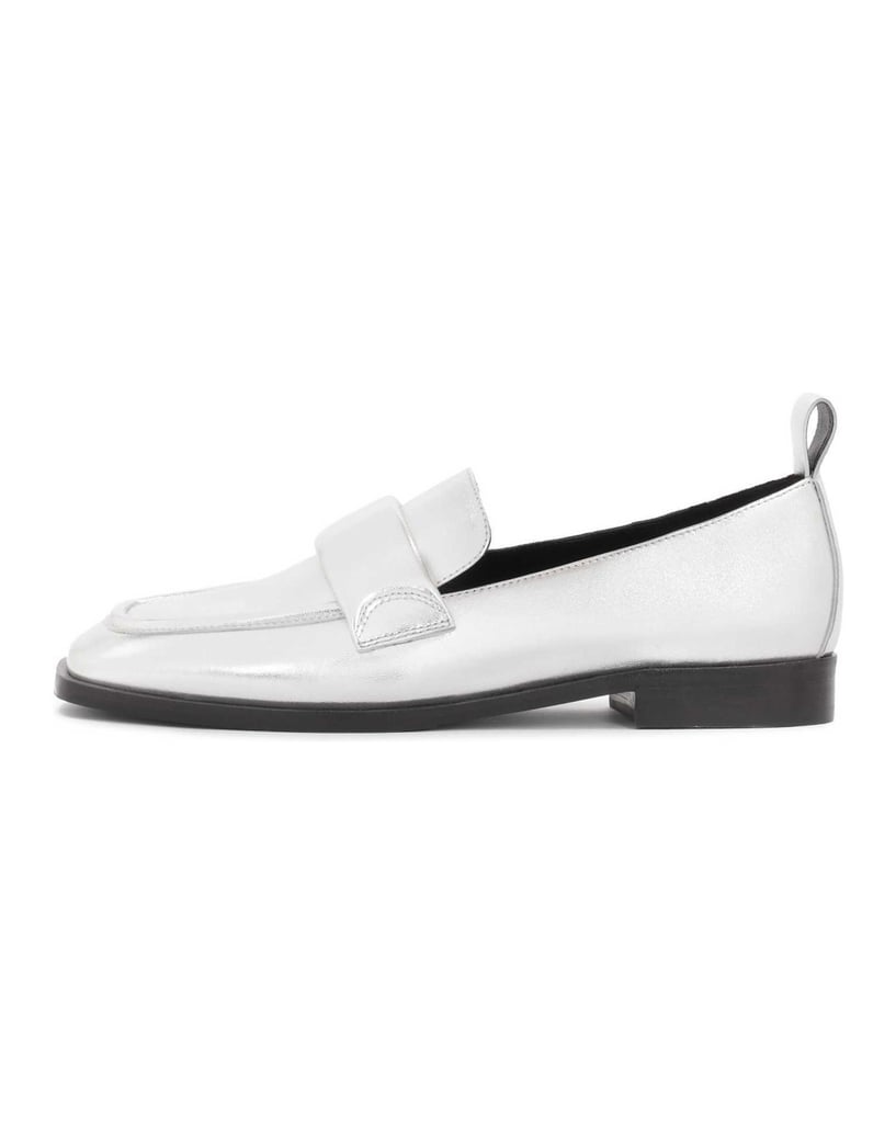 Kazar-Silberne-Slipper-mit-quadratischen-Zehen-silber