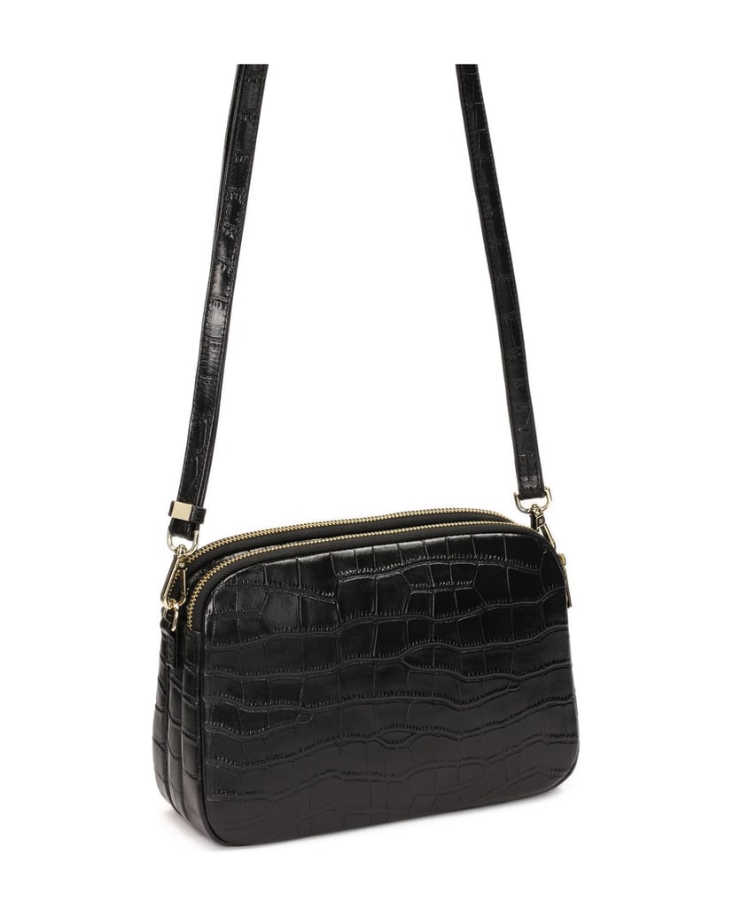 Kazar-Klassische-schwarze-Krokoleder-Handtasche-schwarz