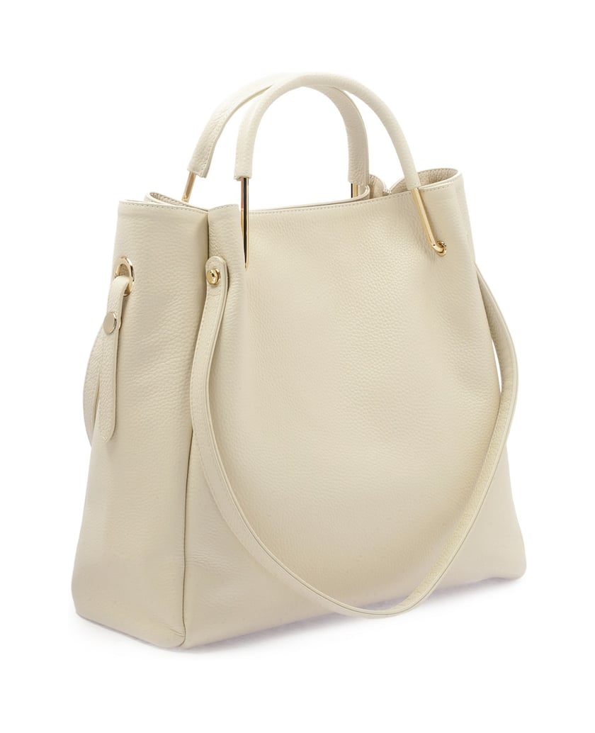 Kazar-Große-Handtasche-mit-Doppelgriffen-weiss