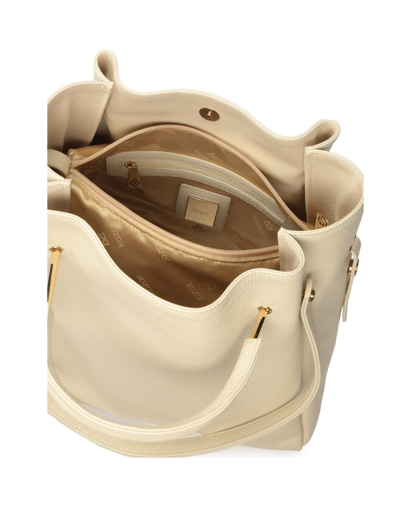 Kazar-Große-Handtasche-mit-Doppelgriffen-weiss