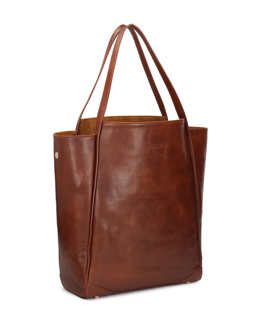 Kazar-Geräumige-Lederhandtasche-im-minimalistischen-Stil-dunkelbraun