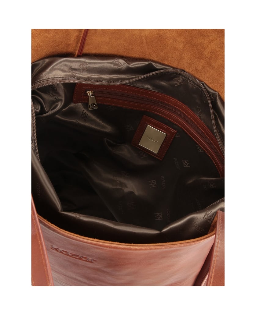 Kazar-Geräumige-Lederhandtasche-im-minimalistischen-Stil-dunkelbraun